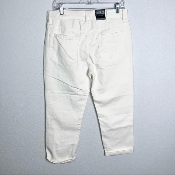 Lauren Ralph Lauren Girlfriend Jeans Women’s 8 Patchwork Embroidered Boyfriend - Picture 2 of 12